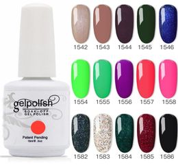 100 tout nouveau vernis à ongles gel Soak Off Gel à ongles 403 couleurs 15ml 12pcs / lot 15ML pour salon Nail229p5291310