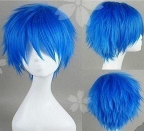 100 toute nouvelle image de mode de haute qualité Wigsgt Cosplay V Home V Home Kaito Blue Blue Turn Alice Wig W018416133