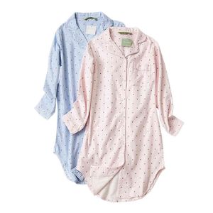 100% Brushed Nightshirts Dames Nachthemden Nachtkleding Winter Plus Size Herfst Sleepshirts Verse Vrouwen Nachtkleding