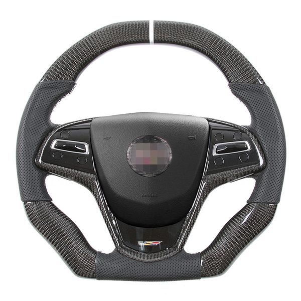 100% du volant en fibre de carbone compatible pour le style de voiture Cadillac ATS