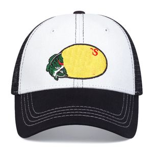 100 couleurs spot yarn Mesh in the Sun Style Sports Hat Cartoon Animal Bass brodered Cotton Baseball Hat Summer Mesh