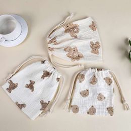 Bolsas para bebés 100% algodón apiladores de cuerdas organizador de caddyes bolsas de pañales