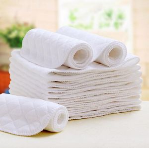 100% algodón Pañales para bebés Pañales de tela reutilizables lavables 3 capas Merries Inserto de pañal para bebés Forros de pañales de microfibra de súper absorbencia