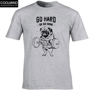 100% katoen casual pug leven heren t-shirts mode go home or go hard mannen t-shirt mannen tee shirts tops mannen T-shirt mannen tee shirts 220520