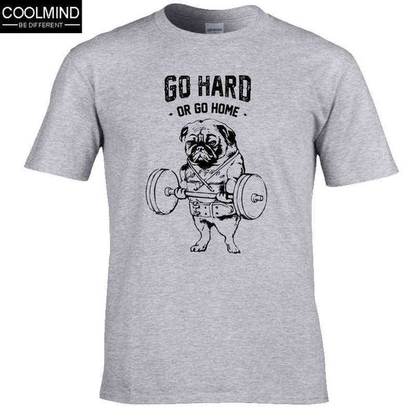 100% coton Casual Pug Life Hommes T-shirts Mode Go Home ou T-shirt dur Tee Tops T-shirt 210629
