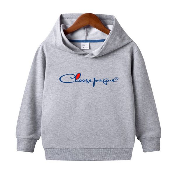 100% coton sweat surdimensionné pour enfants 2022 automne nouveau rétro enfants à manches longues couleur unie unisexe plaine sweat garçons filles sweats à capuche