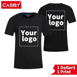 100 coton t-shirt personnalisé faites votre conception texte hommes femmes imprimer Original haute qualité cadeaux t-shirt 303 220614