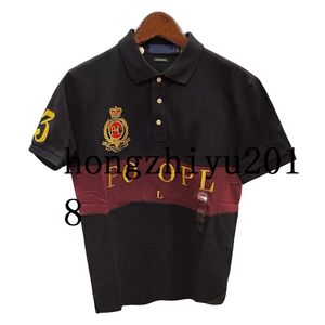 Polo bordado de alta calidad 100% algodón, camiseta de manga corta, camiseta deportiva informal grande para hombre, s-6XL