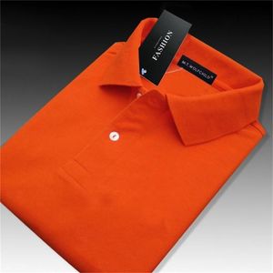 100% Katoen Hoge Kwaliteit Zomer Heren Polo's Shirts XS-5XL Casual Effen Kleur Korte Mouw Polo's Homme Mode Sport Revers Tees 220706