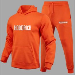100% coton Hoodrichuk Hooides Sports Ensemble de serviette en laine de haute qualité Hoodies brodés 2023 Hiver Sports Hoodie Men Hoodrich Tracksuit JJ