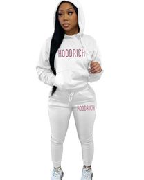 100% coton Hoodrichuk Hooides Sports Ensemble de laine de haute qualité Hoodies brodés 2023 Hiver Sports Hoodie Men Hoodrich Tracksuit WW