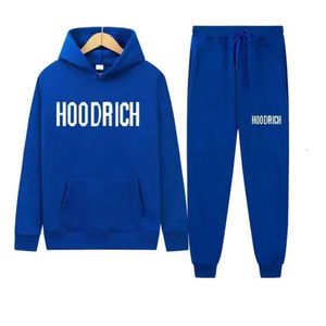 100% coton Hoodrichuk Hooides Sports Ensemble de laine de haute qualité Hoodies brodés 2023 Hiver Sports Hoodie Men Hoodrich Tracksuit FF