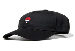 100% coton japonais Anime papa chapeau Uchiha famille Logo broderie casquettes de Baseball noir Snapback chapeau Hip Hop pour femmes hommes 4337422