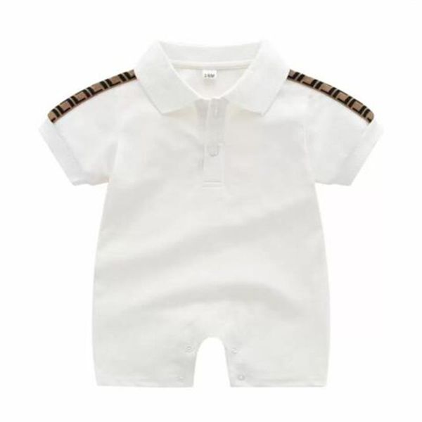 100% coton enfants vêtements ensembles nouveau-né bébé barboteuses concepteur enfants vêtements marque lettre imprimer enfant en bas âge combinaisons pyjamas