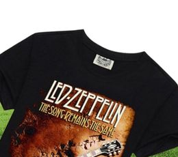 100 coton Led Tour Zeppelin chemise hommes femmes à manches courtes Unique Humor ee chemise ops graphique drôle ees ops chemises 2206101013458