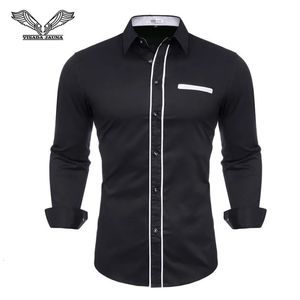 100 coton hommes chemises marque masculine chemises à manches longues de haute qualité.