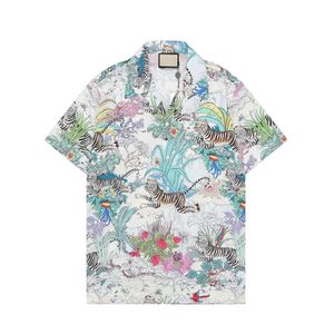 100% coton hommes été Designer chemises mode Hawaii imprimé fleuri chemise décontractée hommes Slim Fit à manches courtes vêtements de plage m-3XL