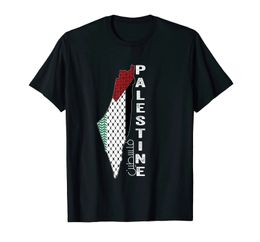 100% coton Palestinien Carte Kffiyeh THOBE Modèles Palestine en t-shirt arabe Men Femmes Unisexe T-shirts Taille S-6XL 240420