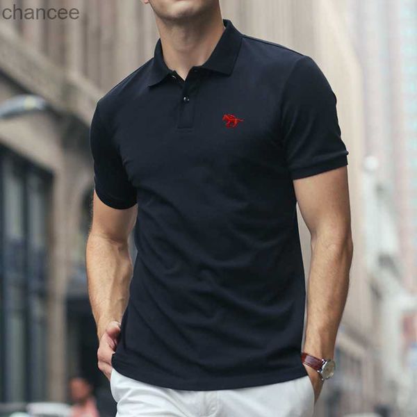 100% coton Polo haute qualité Polo marque été Fit Type à manches courtes hommes décontracté revers T-Shirt nouveauté haut Tee HKD230825