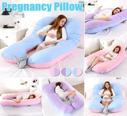 100 algodón mujeres embarazadas almohada de apoyo para dormir funda de almohada en forma de U almohadas de maternidad almohada de cama para dormir de lado para embarazo 20117017988