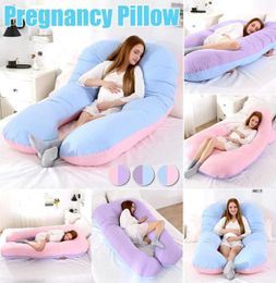 100 algodón mujeres embarazadas almohada de apoyo para dormir funda de almohada en forma de U almohadas de maternidad embarazo cama de lado almohada 20114200869