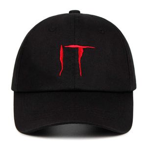 100% coton stephen king it s casquette de baseball clown père chapeau album chapeaux brodés hommes femmes os