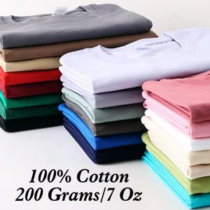 100 Camiseta de algodón para hombres Manga de cuentas de mujer Topsolid Camiseta suelta Camiseta de camisa suelta de calidad 7oz 200gsm 240419