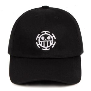 100 katoenen trafalgar law papa piraat strip honkbal caps anime fan hoeden voor vrouwen mannen man snapback luffy sauron