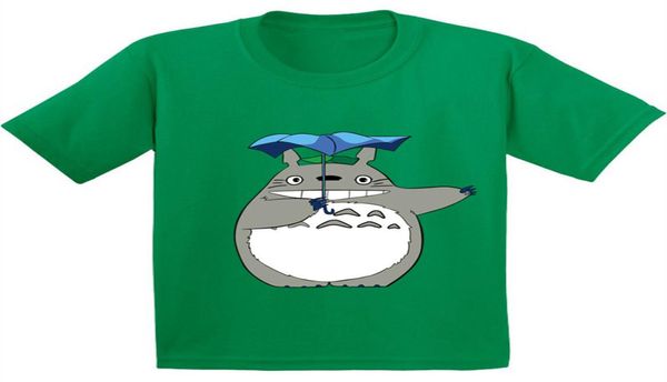 100 CottonJapan Anime Totoro Pattern Niños Camiseta Niños Dibujos animados Camiseta divertida BoysGirls Ropa de manga cortaGKT212 Y2007041478782