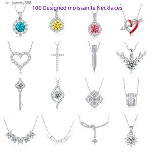 100 ontwerpen Hanger 925 Sterling Zilveren Ketting Moissanite Gift Moissanite ketting sieraden