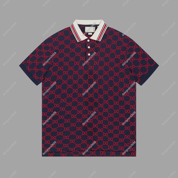 100% broderie artisanat classic hommes polo créateur de créateurs d'été chemises de luxe Brand Polo Business Casual Tee Shirts de style anglais