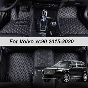 100% Fit Custom Made Lederen Auto Vloermatten Voor Volvo Xc90 2015 2016 2017 2018 2019 2020 Tapijten Tapijten Voet pads Accessoires R230307