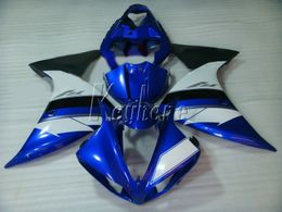 100% fit voor Yamaha spuitgietmatrijs stroomlijnkappen YZF R1 09 10 11 12 13 14 blauw zwart kuip kit YZFR1 2009-2014 OR15