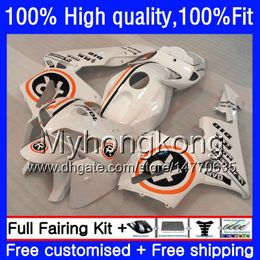 100% Fit OEM Pour HONDA CBR600RR Blanc blk R CBR600 RR CBR600F5 600CC 48HM.104 CBR 600 CC RR F5 05 06 CBR 600RR 2005 2006 Carénages d'injection