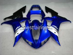 100% fitment. Injectie Molding Fairing Kit voor Yamaha R1 2002 2003 Blue White Backings YZF R1 02 03 HJ78