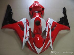 100% fitment spuitgieten voogdingen voor HONDA CBR1000RR 2006 2007 Rood Wit Black Fairing Kit CBR 1000 RR 06 07 GF25