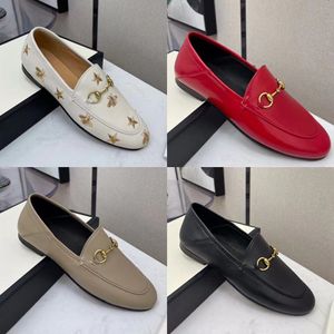 100% cuir véritable style designer de luxe chaussures habillées simples pour femmes automne 2021 printemps semelle équilibrée avec talon bas et boucle en métal à bord peu profond