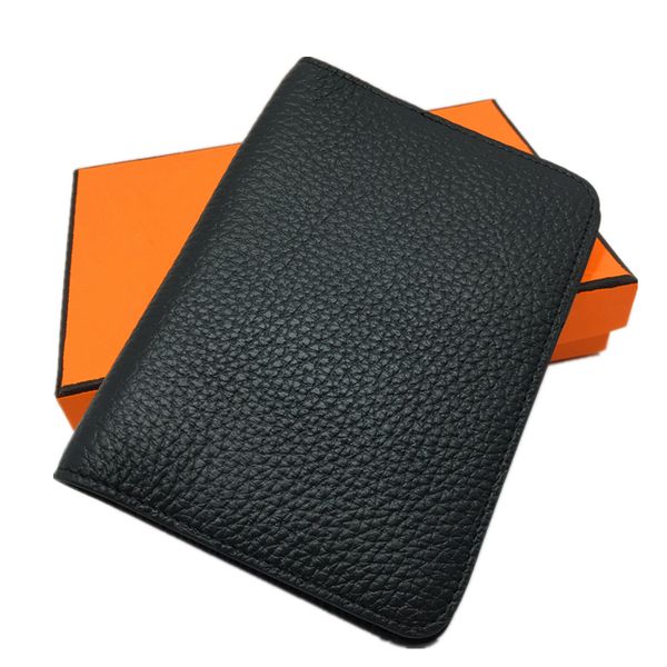 100% véritable cuir hommes portefeuilles porte-cartes de crédit porte-passeport mode classique conception simple pochette portefeuille sacs à main sac pour homme 6 couleurs
