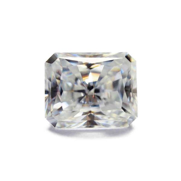 100% véritables pierres précieuses en vrac Pierre Moissanite Radiant Cut 2ct 6 * 8MM D Couleur VVS1 Viennois Bijoux Pierres Pass Diamond Tester Gem