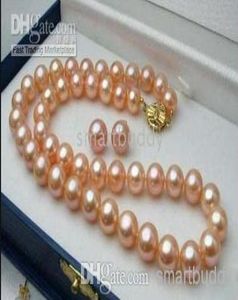 100 VÉRITABLE NATUREL 20quot 89MM COLLIER DE PERLES ROSE DE LA MER DU SUD RARRING4422422