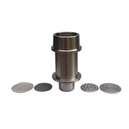 Titanium Tiodw FV Tiodw FV Boîtier avec un articulation mâle de 18/29 mm et un diffuseur de 23 mm ajuster la bobine de chauffage de 25 mm de hauteur 25 mm pour le tabac et l'herbe sèche