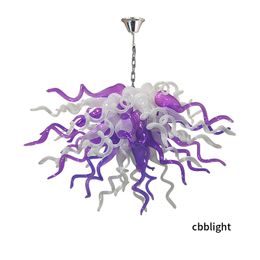 100% met de hand geblazen kroonluchter lichtmorder hanglampen murano -stijl glas kroonluchters hangende armaturen gekleurde glaslamp LR1483