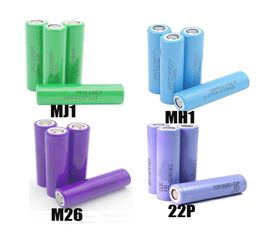 100 de alta calidad MH1 3200mAh 22P ICR1865022PM 2200mAh MJ1 3500mAh M26 2600nAh INR 18650 batería de litio 10A 37V recargable Li1168633