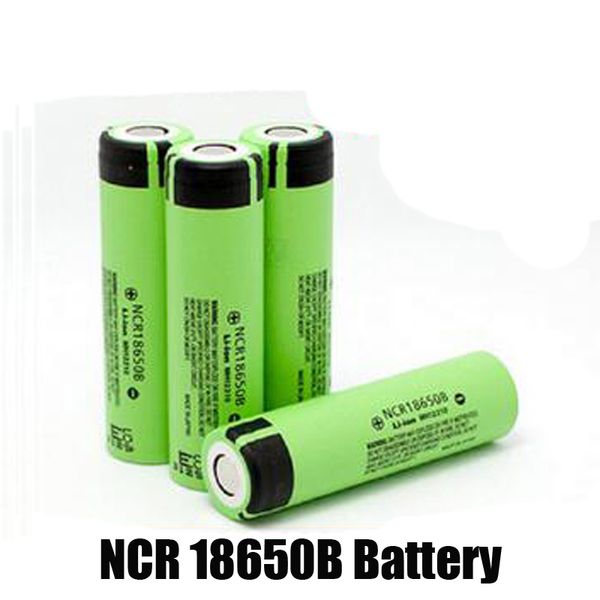100% haute qualité NCR18650B batterie 3400mAh NCR 18650 Lithium 3.7V NCR18650 Li-ion Batteries rechargeables cellule pour Panasonic Gree