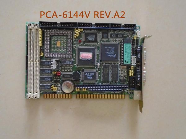 Placa base de ordenador Industrial de prueba de alta calidad 100%, placa media larga 486, PCA-6144V REV.A2, gráficos integrados con CPU mem