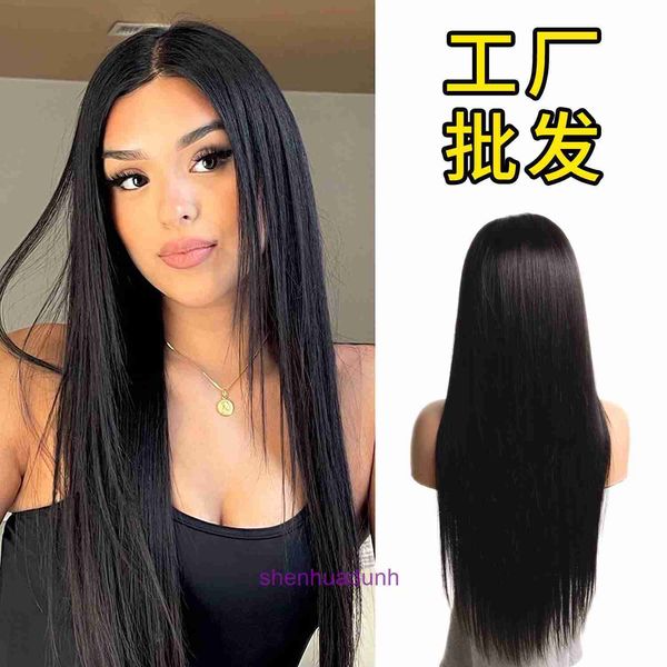 100% Human Hume Full Lace Wigs Hair Lace Wig Front Real Human Straight Head Cover