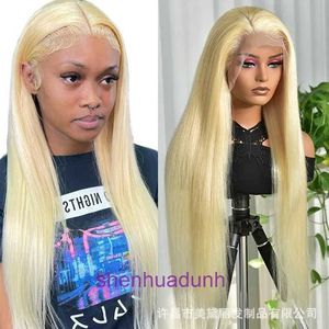 100% Human Heuving Full Lace Wigs Wig 613 Real Human Lace Wig Band Band 13 * 4 Front Hair