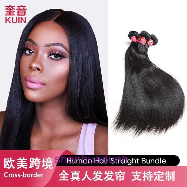 100% cheveux humains Full Lace Wigs Perruque réel Hair Full Human Human Hair Woft Traided Womens Long Roir naturel