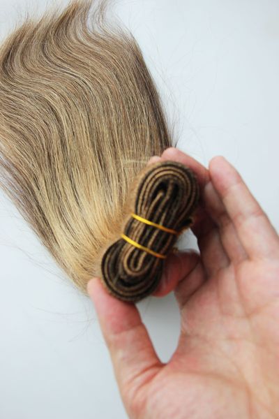 100% de Cheveux Humains Weave Bundles 1 pc / lot Non Remy Extensions de Cheveux droite 100g cheveux brésiliens weave bundles 4/27 PIANO COULEUR Livraison Gratuite