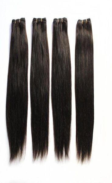 100 trame de cheveux humains Extensions de cheveux brésiliens droits 1B noir 2 8 brun 613 blond longueurs mélangées tissage de cheveux brésiliens 11066587